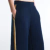 Twill-Hose mit geradem Bein und Seitenband Twill-Hose mit geradem Bein und Seitenband
