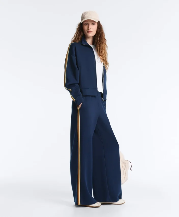 Twill-Jacke mit Seitenstreifen Twill-Jacke mit Seitenstreifen
