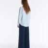 Twill-Hose mit geradem Bein und Seitenband Twill-Hose mit geradem Bein und Seitenband