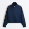 Twill-Jacke mit Seitenstreifen Twill-Jacke mit Seitenstreifen