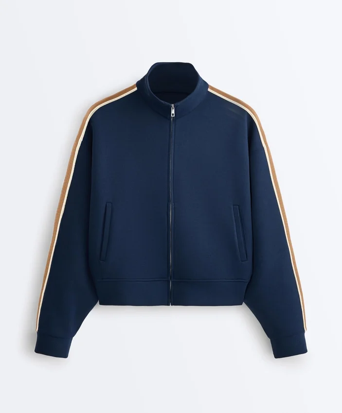 Twill-Jacke mit Seitenstreifen Twill-Jacke mit Seitenstreifen