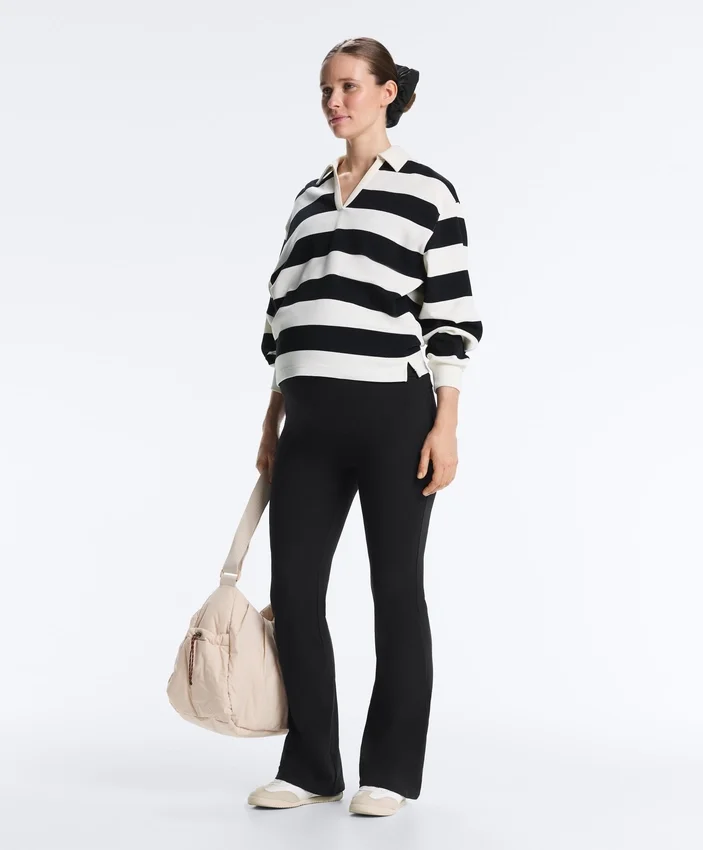 Umstandshose Comfortlux 80 cm mit ausgestelltem Bein Umstandshose Comfortlux 80 cm mit ausgestelltem Bein