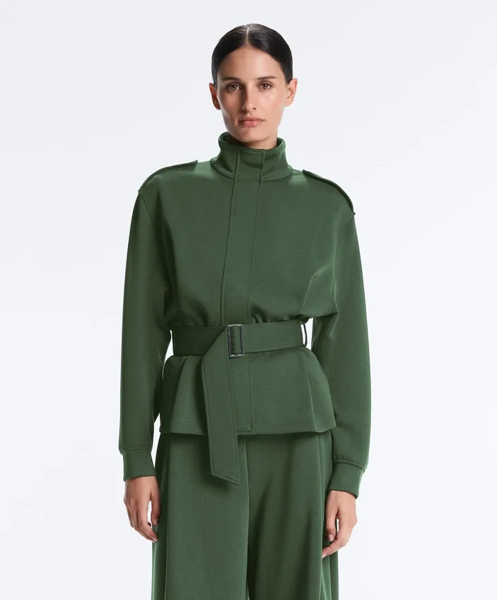 Utility-Jacke aus Tweed mit Gürtel Utility-Jacke aus Tweed mit Gürtel