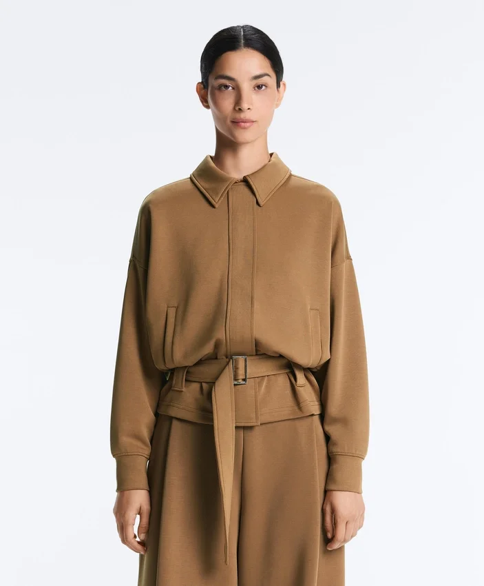 Utility-Jacke aus Twill mit Gürtel Utility-Jacke aus Twill mit Gürtel