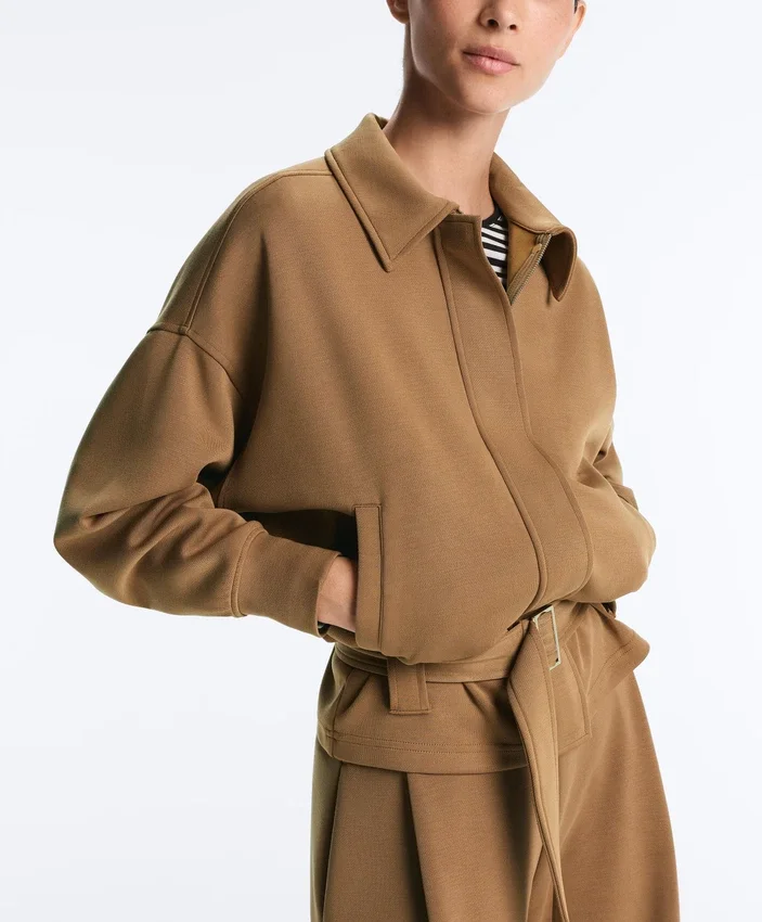 Utility-Jacke aus Twill mit Gürtel Utility-Jacke aus Twill mit Gürtel