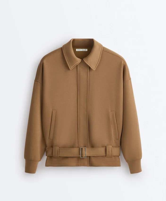 Utility-Jacke aus Twill mit Gürtel Utility-Jacke aus Twill mit Gürtel
