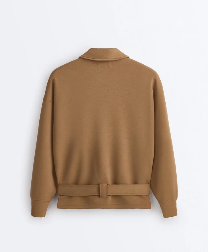 Utility-Jacke aus Twill mit Gürtel Utility-Jacke aus Twill mit Gürtel