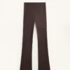 Warme Flare-Hose mit hoher Leibhöhe und Taschen Warme Flare-Hose mit hoher Leibhöhe und Taschen