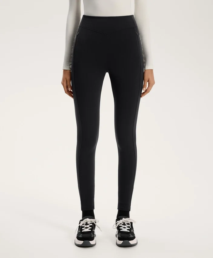 Warme, hoch geschnittene, knöchellange Leggings mit Taschen, 70 cm Warme, hoch geschnittene, knöchellange Leggings mit Taschen, 70 cm