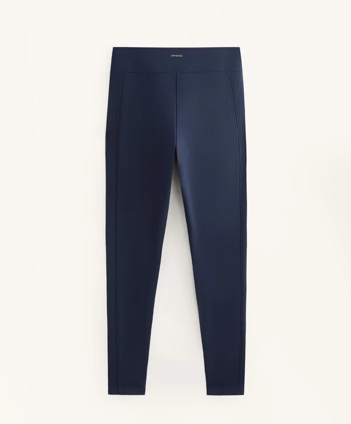 Warme, hoch geschnittene, knöchellange Leggings mit Taschen, 70 cm Warme, hoch geschnittene, knöchellange Leggings mit Taschen, 70 cm