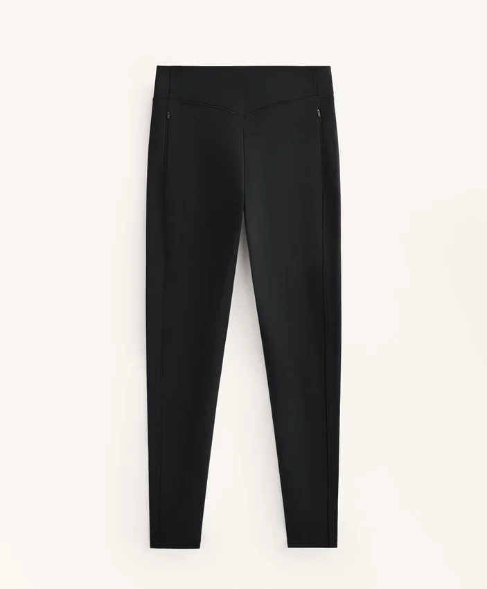 Warme, hoch geschnittene, knöchellange Leggings mit Taschen, 70 cm Warme, hoch geschnittene, knöchellange Leggings mit Taschen, 70 cm