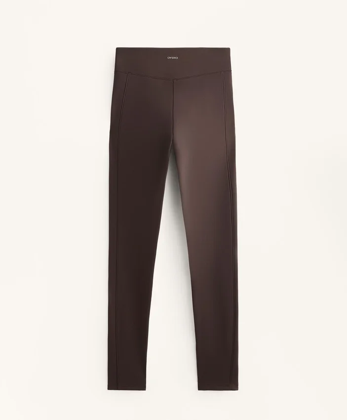Warme, hoch geschnittene, knöchellange Leggings mit Taschen, 70 cm Warme, hoch geschnittene, knöchellange Leggings mit Taschen, 70 cm