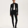Warme, hoch geschnittene, knöchellange Leggings mit Taschen, 70 cm Warme, hoch geschnittene, knöchellange Leggings mit Taschen, 70 cm