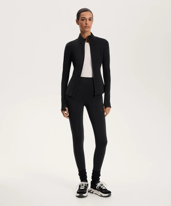 Warme, hoch geschnittene, knöchellange Leggings mit Taschen, 70 cm Warme, hoch geschnittene, knöchellange Leggings mit Taschen, 70 cm