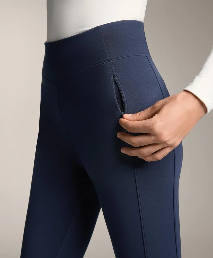 Warme, hoch geschnittene, knöchellange Leggings mit Taschen, 70 cm Warme, hoch geschnittene, knöchellange Leggings mit Taschen, 70 cm