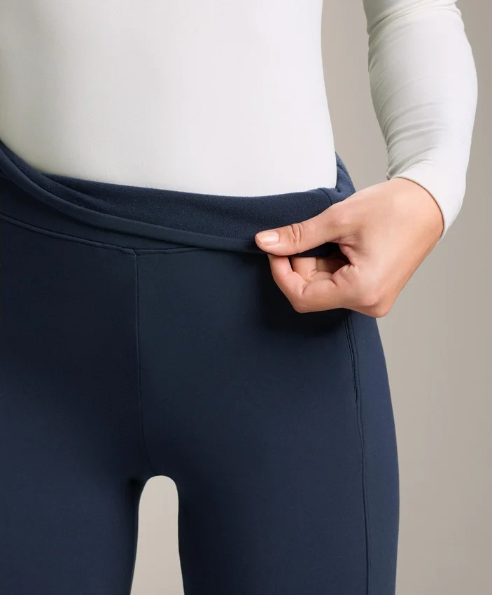 Warme, hoch geschnittene, knöchellange Leggings mit Taschen, 70 cm Warme, hoch geschnittene, knöchellange Leggings mit Taschen, 70 cm