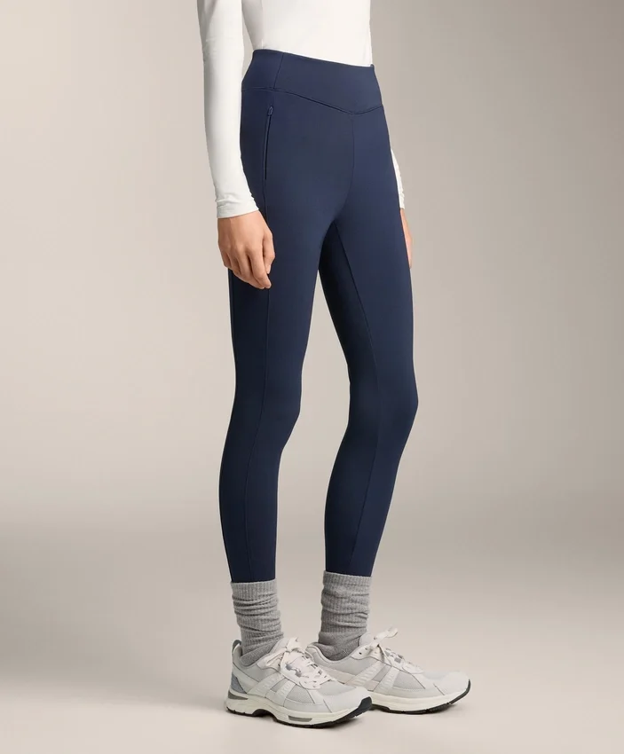 Warme, hoch geschnittene, knöchellange Leggings mit Taschen, 70 cm Warme, hoch geschnittene, knöchellange Leggings mit Taschen, 70 cm