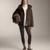 Warme, hoch geschnittene, knöchellange Leggings mit Taschen, 70 cm Warme, hoch geschnittene, knöchellange Leggings mit Taschen, 70 cm