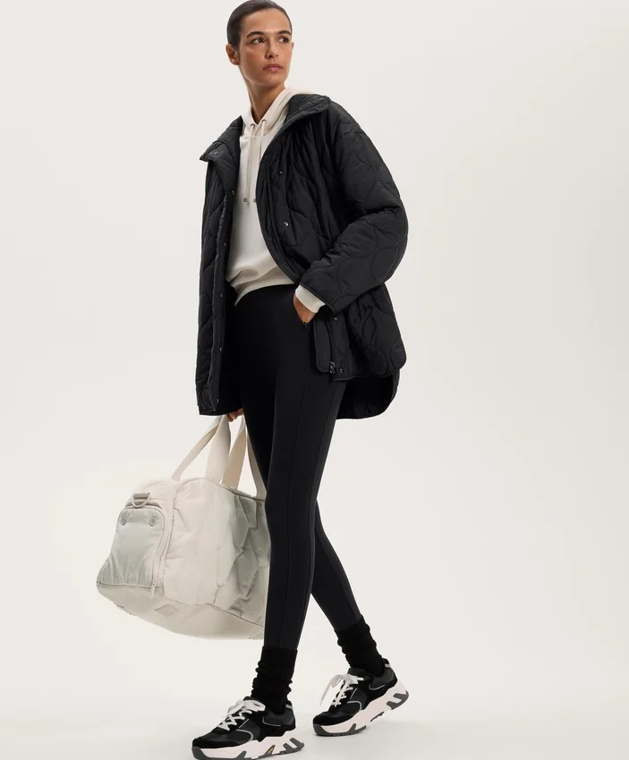 Warme, hoch geschnittene, knöchellange Leggings mit Taschen, 70 cm Warme, hoch geschnittene, knöchellange Leggings mit Taschen, 70 cm
