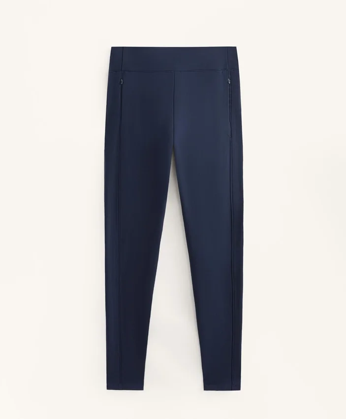 Warme, hoch geschnittene, knöchellange Leggings mit Taschen, 70 cm Warme, hoch geschnittene, knöchellange Leggings mit Taschen, 70 cm