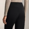 Warme Hose mit hoher Taille und geradem Bein Warme Hose mit hoher Taille und geradem Bein