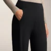 Warme Hose mit hoher Taille und geradem Bein Warme Hose mit hoher Taille und geradem Bein