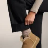 Warme Hose mit hoher Taille und geradem Bein Warme Hose mit hoher Taille und geradem Bein
