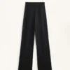 Warme Hose mit hoher Taille und geradem Bein Warme Hose mit hoher Taille und geradem Bein