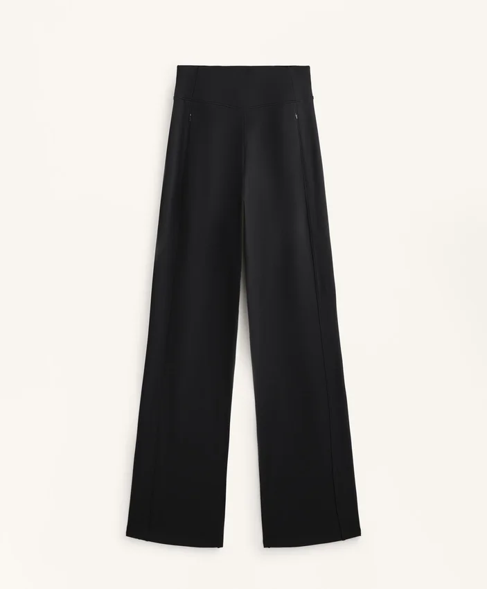 Warme Hose mit hoher Taille und geradem Bein Warme Hose mit hoher Taille und geradem Bein