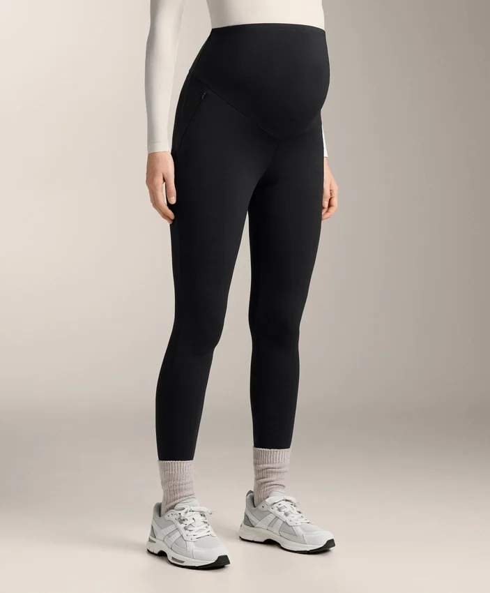 Warme, knöchellange Umstands-Leggings mit 70 cm Beinlänge Warme, knöchellange Umstands-Leggings mit 70 cm Beinlänge