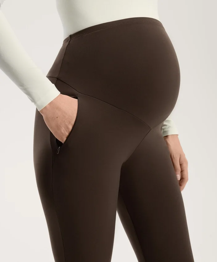 Warme, knöchellange Umstands-Leggings mit 70 cm Beinlänge Warme, knöchellange Umstands-Leggings mit 70 cm Beinlänge