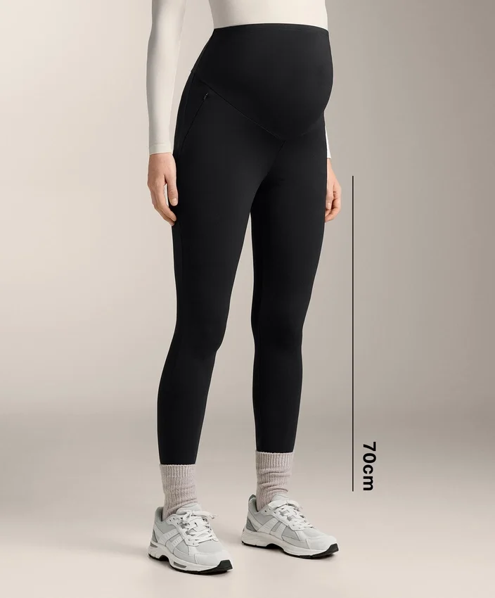 Warme, knöchellange Umstands-Leggings mit 70 cm Beinlänge Warme, knöchellange Umstands-Leggings mit 70 cm Beinlänge