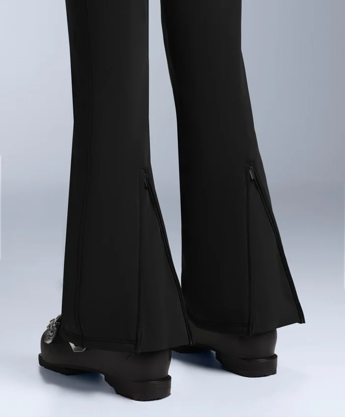 Wasserabweisende, durchgehende, ausgestellte Stretch-Skihose Wasserabweisende, durchgehende, ausgestellte Stretch-Skihose