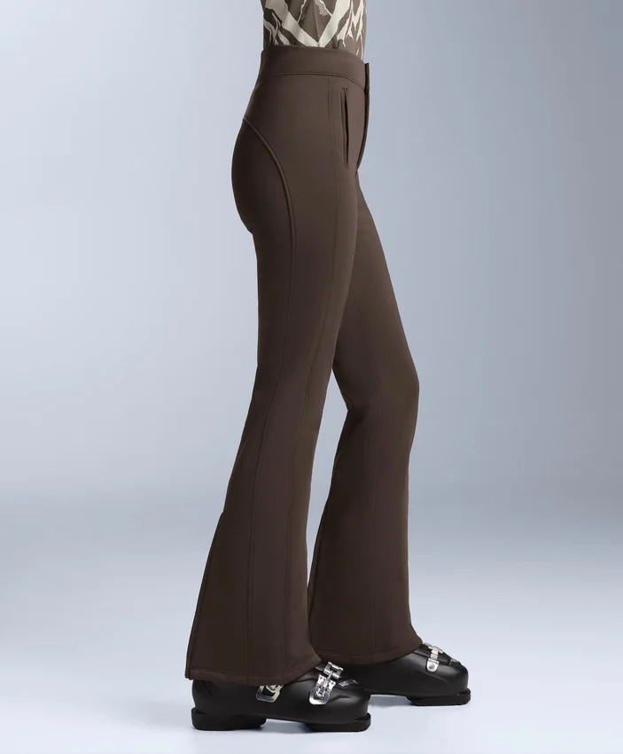 Wasserabweisende, durchgehende, ausgestellte Stretch-Skihose Wasserabweisende, durchgehende, ausgestellte Stretch-Skihose
