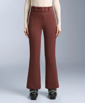 Wasserabweisende, hoch geschnittene Stretch-Skihose mit ausgestelltem Bein