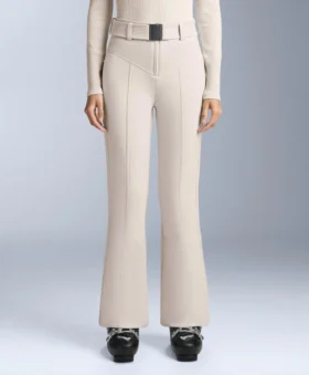 Wasserabweisende, hoch geschnittene Stretch-Skihose mit ausgestelltem Bein Wasserabweisende, hoch geschnittene Stretch-Skihose mit ausgestelltem Bein