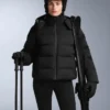 Wasserabweisende, hoch geschnittene Stretch-Skihose mit ausgestelltem Bein