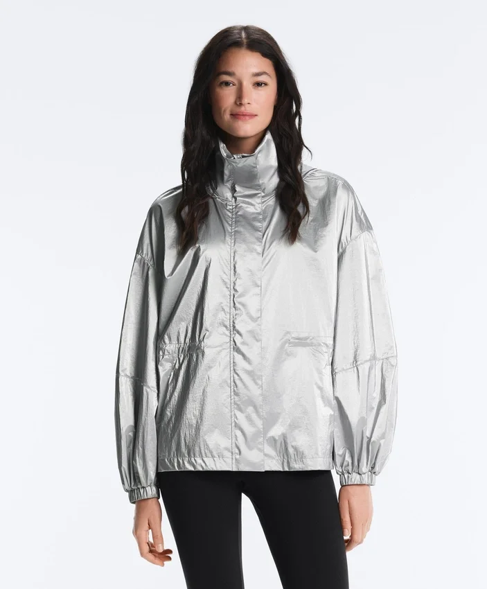 Wasserabweisende Jacke mit Metallic-Effekt Wasserabweisende Jacke mit Metallic-Effekt