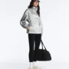 Wasserabweisende Jacke mit Metallic-Effekt Wasserabweisende Jacke mit Metallic-Effekt