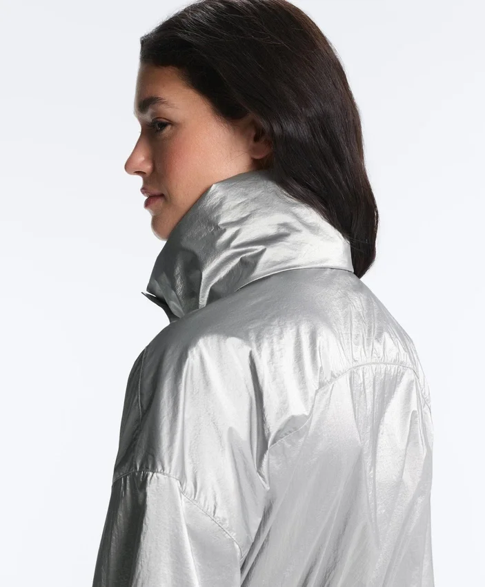 Wasserabweisende Jacke mit Metallic-Effekt Wasserabweisende Jacke mit Metallic-Effekt