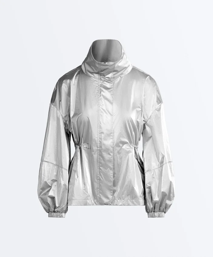 Wasserabweisende Jacke mit Metallic-Effekt Wasserabweisende Jacke mit Metallic-Effekt