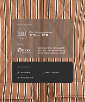 Wasserabweisende, mit Fellex® Aerogel gefütterte Jacke