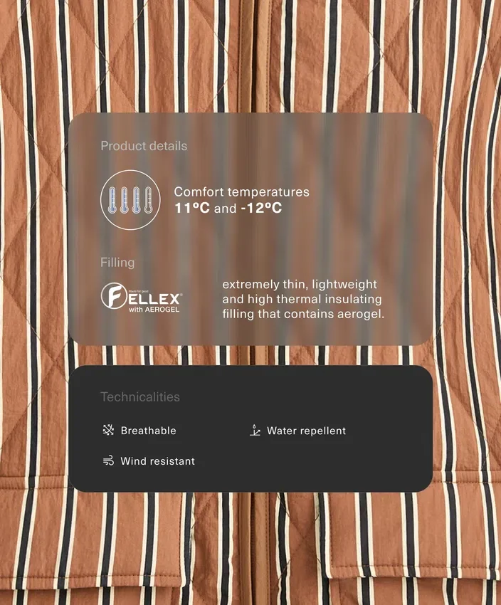 Wasserabweisende, mit Fellex® Aerogel gefütterte Jacke Wasserabweisende, mit Fellex® Aerogel gefütterte Jacke