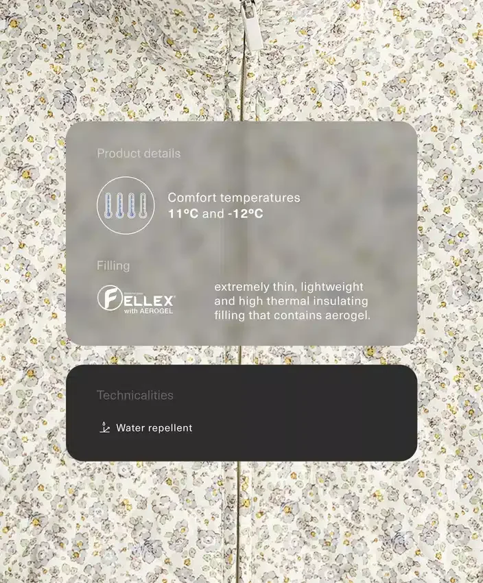 Wasserabweisende, mit Fellex® Aerogel gefütterte Jacke Wasserabweisende, mit Fellex® Aerogel gefütterte Jacke