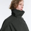 Wasserabweisende Nylon-Jacke im Karomuster Wasserabweisende Nylon-Jacke im Karomuster