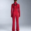 Wasserabweisende Ski-Latzhose mit ausgestelltem Bein Wasserabweisende Ski-Latzhose mit ausgestelltem Bein