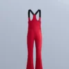 Wasserabweisende Ski-Latzhose mit ausgestelltem Bein Wasserabweisende Ski-Latzhose mit ausgestelltem Bein