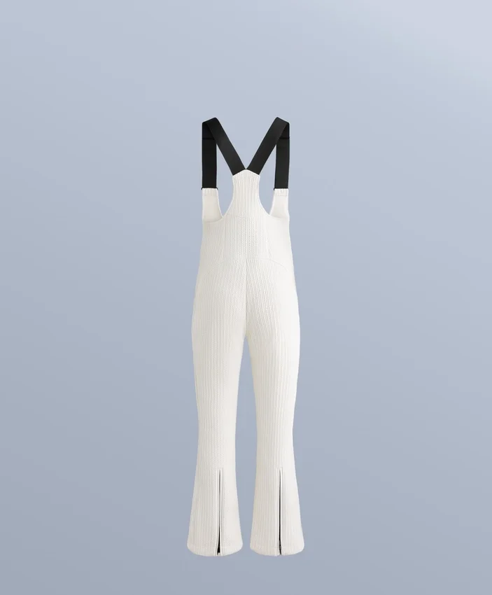 Wasserabweisende Ski-Latzhose mit ausgestelltem Bein Wasserabweisende Ski-Latzhose mit ausgestelltem Bein