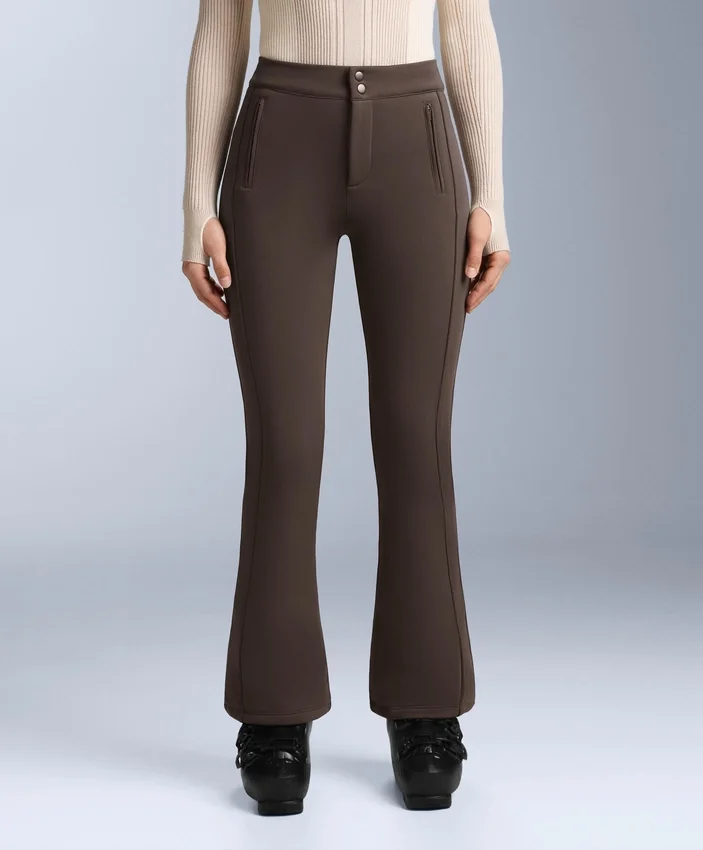 Wasserabweisende Stretch-Skihose mit ausgestelltem Bein Wasserabweisende Stretch-Skihose mit ausgestelltem Bein