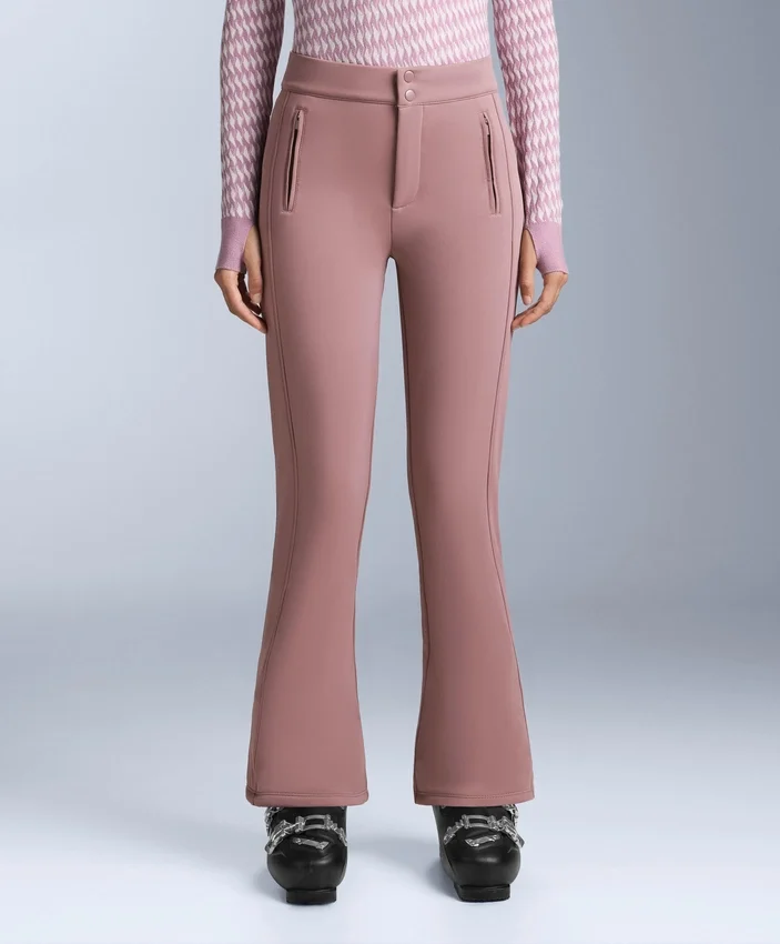 Wasserabweisende Stretch-Skihose mit ausgestelltem Bein Wasserabweisende Stretch-Skihose mit ausgestelltem Bein